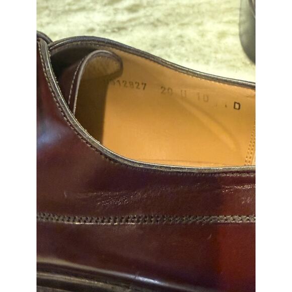 Salvatore Ferragamo Plain Toe Derby Shoes Calf Leather Men’s 10 D Brown main image 8
